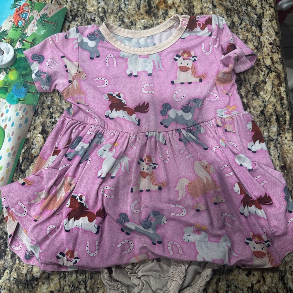 Birdie Bean bamboo Kelsea peplum set